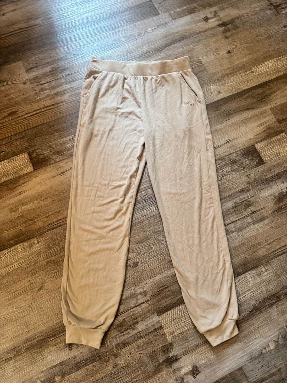 Beige Cozy Jogger Pants